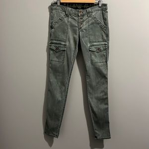 Rich & Skinny Women's Skinny Jeans in Olive Green